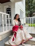 1DESIGNER GEORGETTE THREAD WITH SEQUENCE WORK TOP SHARARA WITH DUPATTA FESTIVE WEAR WHOLESALE PRICE ETHNIC GARMENT (13)