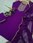 1DESIGNER RAYON SLUB SEQUENCE CODING EMBROIDERY WORK TOP BOTTOM WITH DUPATTA FESTIVE WEAR WHOLESALE PRICE ETHNIC GARMNET (7)