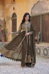 1FANCY FAUX GEORGETTE EMBROIDERY WORK TOP BOTTOM WITH DUPATTA FESTIVE WEAR WHOLESALE PRICE ETHNIC GARMENT (9)