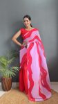 1FANCY GEORGETTE DIGITAL PRINTED GOWN SAREE WITH ATTACHED DUPATTA PARTY WEAR WHOLESALE PRICE ETHNIC GARMENT (5)