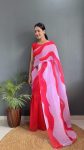 1FANCY GEORGETTE DIGITAL PRINTED GOWN SAREE WITH ATTACHED DUPATTA PARTY WEAR WHOLESALE PRICE ETHNIC GARMENT (5)