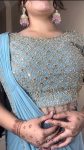 1FANCY MONO BANGLORI SILK MULTI THREAD EMBROIDERY WITH SEQUENCE WORK LEHENGA SAREE WITH STITCHED BLOUSE PARTY WEAR WHOLESALE PRICE ETHNIC GARMENT (13)