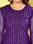 1FANCY NET SEQUENCE WITH EMBROIDERY WORK KURTI FESTIVE WEAR WHOLESALE PRICE ETHNIC GARMENT (9)