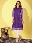 1FANCY NET SEQUENCE WITH EMBROIDERY WORK KURTI FESTIVE WEAR WHOLESALE PRICE ETHNIC GARMENT (9)