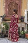 1FANCY STAR GEORGETTE EMBROIDERY ZARI SEQUENCE WORK GOWN WITH DUPATTA FESTIVE WEAR WHOLESALE PRICE ETHNIC GARMENT (8)