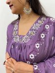 1FANCY VICHITRA SILK HAND WORK GOWN BOTTOM WITH DUPATTA PARTY WEAR WHOLESALE PRICE ETHNIC GARMENT (22)