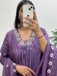 1FANCY VICHITRA SILK HAND WORK GOWN BOTTOM WITH DUPATTA PARTY WEAR WHOLESALE PRICE ETHNIC GARMENT (22)