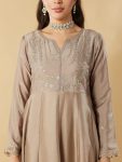 1FANCY VICHITRA SILK SEQUENCE CODING EMBROIDERY WORK TOP BOTTOM WITH DUPATTA FESTIVE WEAR WHOLESALE PRICE ETHNIC GARMENT (13)