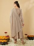 1FANCY VICHITRA SILK SEQUENCE CODING EMBROIDERY WORK TOP BOTTOM WITH DUPATTA FESTIVE WEAR WHOLESALE PRICE ETHNIC GARMENT (13)