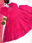 1FASHIONABLE ROMAN SILK EMBROIDERY SEQUENCE WORK GOWN BOTTOM WITH DUPATTA FESTIVE WEAR WHOLESALE PRICE ETHNIC GARMENT (17)