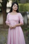 1LATEST CHINON HANDWORK THREAD PLEATING ON FRONT AND PLAIN ALL OVER ONE PIECE CASUAL WEAR WHOLESALE PRICE ETHNIC GARMENT (2)