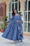 1LATEST COTTON DIGITAL PRINTED GOWN BOTTOM WITH DUPATTA FESTIVE WEAR WHOLESALE PRICE ETHNIC GARMENT (9)