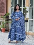 1LATEST COTTON DIGITAL PRINTED GOWN BOTTOM WITH DUPATTA FESTIVE WEAR WHOLESALE PRICE ETHNIC GARMENT (9)