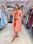 1NEW ARRIVAL CHINON SILK DIGITAL PRINTED WITH SEQUENCE WORK TOP BOTTOM WITH DUPATTA FESTIVE WEAR WHOLESALE PRICE ETHNIC GARMENT (13)