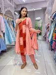1NEW ARRIVAL CHINON SILK DIGITAL PRINTED WITH SEQUENCE WORK TOP BOTTOM WITH DUPATTA FESTIVE WEAR WHOLESALE PRICE ETHNIC GARMENT (13)