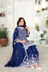 1NEW ARRIVAL CHINON SILK EMBROIDERY SEQUENCE WORK TOP PALAZZO WITH DUPATTA FESTIVE WEAR WHOLESALE PRICE ETHNIC GARMENT (10)