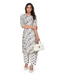 NEW ARRIVAL COTTON BLEND DIGITAL PRINT TOP BOTTOM SET GREY