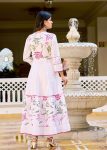 1NEW ARRIVAL COTTON CHIKAN EMBROIDERY WORK WITH MIRROR GOTA PATTI LACE WORK GOWN BOTTOM WITH DUPATTA FESTIVE WEAR WHOLESALE PRICE ETHNIC GARMENT (9)