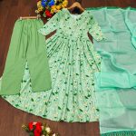 1NEW ARRIVAL COTTON PRINTED GOWN BOTTOM WITH DUPATTA FESTIVE WEAR WHOLESALE PRICE ETHNIC GARMENT (8)