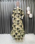 1NEW ARRIVAL MUSLIN COTTON FLORAL DIGITAL PRINT AND REAL MIRROR WORK GOWN WITH WASIT BELT FESTIVE WEAR WHOLESALE PRICE ETHNIC GARMENT (7)