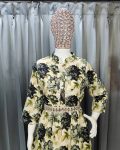 1NEW ARRIVAL MUSLIN COTTON FLORAL DIGITAL PRINT AND REAL MIRROR WORK GOWN WITH WASIT BELT FESTIVE WEAR WHOLESALE PRICE ETHNIC GARMENT (7)