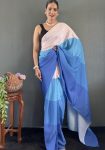 1NEW ARRIVAL NATURAL SILK DIGITAL PRINTED READY TO WEAR SAREE WITH UNSTITCHED BLOUSE CASUAL WEAR WHOLESALE PRICE ETHNIC GARMENT (6)
