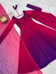 1RICH LOOK GEORGETTE COLOURFULL PADDING GOWN BOTTOM WITH DUPATTA PARTY WEAR WHOLESALE PRICE ETHNIC GARMENT (24)