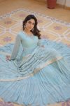 1RICH LOOK GEORGETTE EMBROIDERY WORK GOWN WITH DUPATTA FESTIVE WEAR WHOLESALE PRICE ETHNIC GARMENT (6)