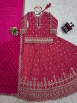 1RICH LOOK SHIMMER SILK THREAD SEQUENCE WORK TOP LEHENGA WITH DUPATTA PARTY WEAR WHOLESALE PRICE ETHNIC GARMENT (12)