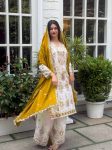 2DESIGNER CHINON SILK EMBROIDERY SEQUENCE WORK TOP PALAZZO WITH DUPATTA FESTIVE WEAR WHOLESALE PRICE ETHNIC GARMENT (10)