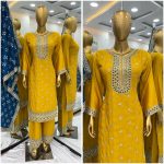 2DESIGNER CHINON SILK EMBROIDERY SEQUENCE WORK TOP PALAZZO WITH DUPATTA FESTIVE WEAR WHOLESALE PRICE ETHNIC GARMENT (17)
