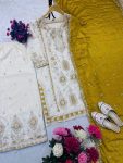 2DESIGNER CHINON SILK EMBROIDERY SEQUENCE WORK TOP PALAZZO WITH DUPATTA FESTIVE WEAR WHOLESALE PRICE ETHNIC GARMENT (10)
