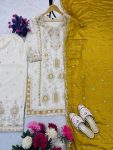 2DESIGNER CHINON SILK EMBROIDERY SEQUENCE WORK TOP PALAZZO WITH DUPATTA FESTIVE WEAR WHOLESALE PRICE ETHNIC GARMENT (10)