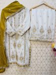 2DESIGNER CHINON SILK EMBROIDERY SEQUENCE WORK TOP PALAZZO WITH DUPATTA FESTIVE WEAR WHOLESALE PRICE ETHNIC GARMENT (10)