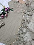 2DESIGNER RAYON SLUB SEQUENCE CODING EMBROIDERY WORK TOP BOTTOM WITH DUPATTA FESTIVE WEAR WHOLESALE PRICE ETHNIC GARMNET (8)