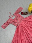 2FANCY CHINON EMBROIDERY THREAD AND SEQUENCE WORK GOWN PARTY WEAR WHOLESALE PRICE ETHNIC GARMENT (4)
