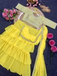 2FANCY MONO BANGLORI SILK MULTI THREAD EMBROIDERY WITH SEQUENCE WORK LEHENGA SAREE WITH STITCHED BLOUSE PARTY WEAR WHOLESALE PRICE ETHNIC GARMENT (11)