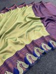 2NEW ARRIVAL ART SILK GOLD ZARI WEAVING WORK SAREE WITH UNSTITCHED BLOUSE FESTIVE WEAR WHOLESALE PRICE ETHNIC GARMENT (12)