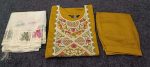 2NEW ARRIVAL CHANDERI COTTON EMBROIDERY WORK TOP BOTTOM WITH DUPATTA FESTIVE WEAR WHOLESALE PRICE ETHNIC GARMENT (7)