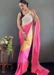 2NEW ARRIVAL NATURAL SILK DIGITAL PRINTED READY TO WEAR SAREE WITH UNSTITCHED BLOUSE CASUAL WEAR WHOLESALE PRICE ETHNIC GARMENT (10)