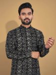 2NEW ARRIVAL SOFT COTTON MULTICOLOR FOIL PRINT MEN’S KURTA PAYJAMA FESTIVE WEAR WHOLESALE PRICE ETHNIC GARMENT (18)