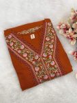 2NEW ARRIVAL VISCOSE CHANDERI SEQUENCE EMBROIDERY WORK TOP BOTTOM WITH DUPATTA FESTIVE WEAR WHOLESALE PRICE ETHNIC GARMENT (8)
