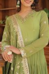 2RICH LOOK GEORGETTE EMBROIDERY WORK GOWN WITH DUPATTA FESTIVE WEAR WHOLESALE PRICE ETHNIC GARMENT (22)