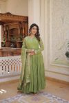 2RICH LOOK GEORGETTE EMBROIDERY WORK GOWN WITH DUPATTA FESTIVE WEAR WHOLESALE PRICE ETHNIC GARMENT (22)