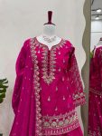 2RICH LOOK SHIMMER SILK THREAD SEQUENCE WORK TOP LEHENGA WITH DUPATTA PARTY WEAR WHOLESALE PRICE ETHNIC GARMENT (3)