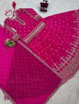 2RICH LOOK SHIMMER SILK THREAD SEQUENCE WORK TOP LEHENGA WITH DUPATTA PARTY WEAR WHOLESALE PRICE ETHNIC GARMENT (3)