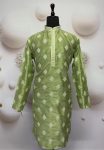 FANCY MONO SILK EMBROIDERY SEQUENCE WORK MEN'S KURTA PAYJAMA PISTA