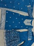 3LATEST CHINON SILK EMBROIDERY SEQUENCE WORK TOP SHARARA WITH DUPATTA FESTIVE WEAR WHOLESALE PRICE ETHNIC GARMENT (14)