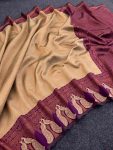 3NEW ARRIVAL ART SILK GOLD ZARI WEAVING WORK SAREE WITH UNSTITCHED BLOUSE FESTIVE WEAR WHOLESALE PRICE ETHNIC GARMENT (14)
