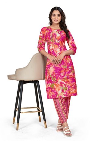 NEW ARRIVAL COTTON BLEND DIGITAL PRINT TOP BOTTOM SET RANI